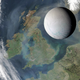 Image for article titled Saturn's Moon Enceladus, to Scale